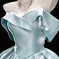 Off-the-Shoulder Structured Satin Mini Ball Gown fg9064