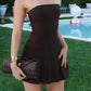 Brown Homecoming Dress Short Evening Dress Cocktail Dresses Short Party Dress   fg7922