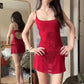 Red Birthday Outfit Short Evening Dress Cocktail Dresses Short Party Dress Homecoming Dress  fg8026