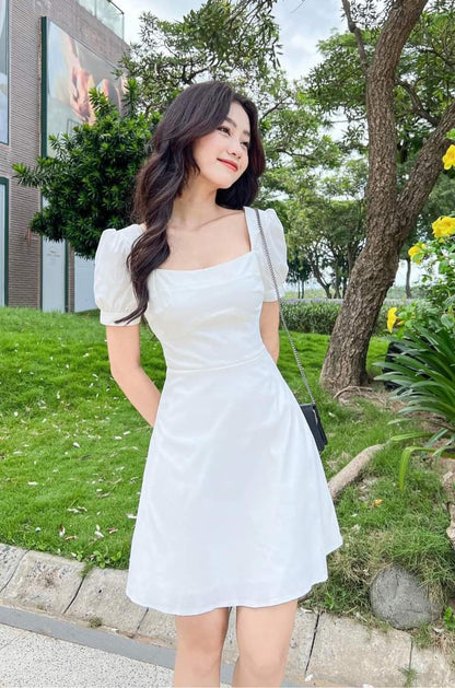 A Line White Homecoming Dress Short Evening Dress Cocktail Dresses Short Party Dress   fg7915