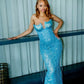 Blue Sexy Long Dress Formal Evening Dress    fg7542