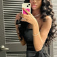 Black Short Prom Dress Birthday Party Dress Homecoming Dress   fg8099