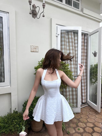 A Line Simple White Birthday Outfit Short Evening Dress Short Party Dress Homecoming Dress  fg8047