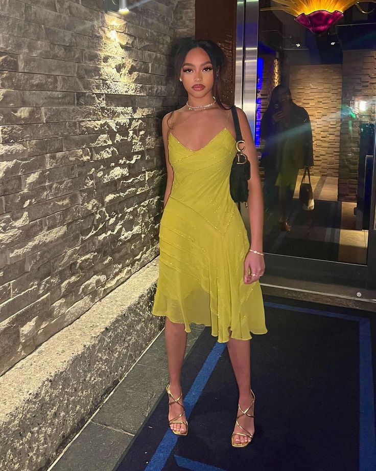 Sexy Women Dress New V Neck Yellow Evening Party Dresses  fg7788