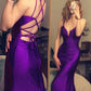 mermaid long prom dress v-neck tight simple prom dress    fg7648