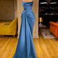 Spaghetti-Straps Prom Dress Mermaid With Ruffles        fg6193