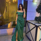 Off Shoulder Satin Long Evening Prom Dresses, Custom Prom Dresses       fg6719