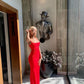 Red Prom Dresses Long Evening Gowns Sleeveless Formal Party Dress      fg6532