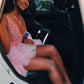 Cute V Neck Pink Short Homecoming Dress and Bottom Tulle Ruffles,Pink Birthday Outfit         fg6454