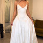 A-Line Wedding Dresses Women V-Neck Long Bride Dress      fg6274