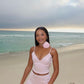 Pink Mini Dress Birthday Party Dress Two Piece Short Prom Dress       fg6019