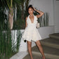 A Line Sexy White Homecoming Dress Short Evening Dress Cocktail Dresses Short Party Dress   fg7941