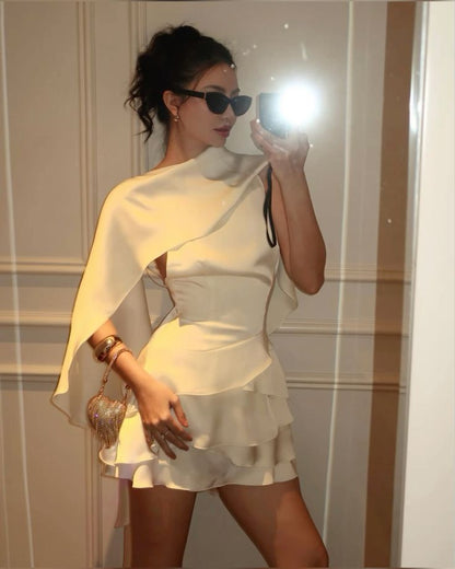 Ivory Homecoming Dress Short Evening Dress Cocktail Dresses Short Party Dress   fg7955