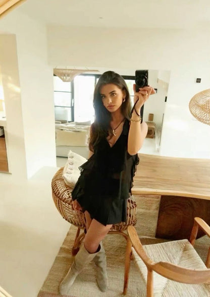 Black Homecoming Dress Short Evening Dress Cocktail Dresses Short Party Dress   fg7912