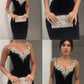 Black Mermaid Sexy Long Formal Dress Evening Party Dresses  fg7763
