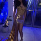 Gold Sexy Short Evening Dress Cocktail Dresses Short Party Dress    fg7863