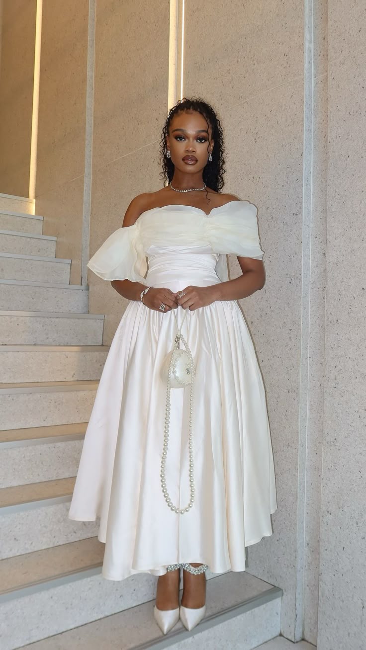 Ivory Off Shoulder Evening Dress New Arrive Prom Dresses   fg7572