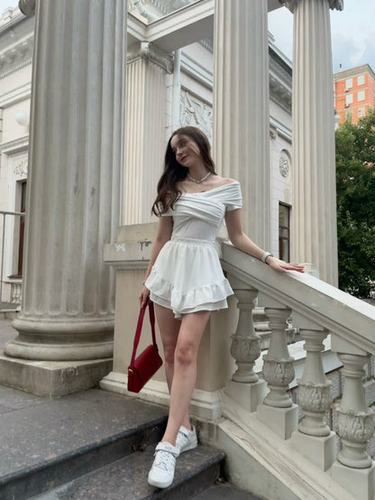 Sexy White Off Shoulder Short Prom Dress Birthday Party Dress Homecoming Dress   fg8156