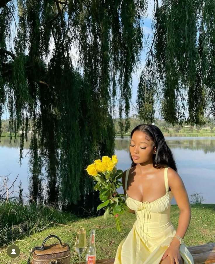 A Line Yellow Prom Dress, Evening Dress   fg7606