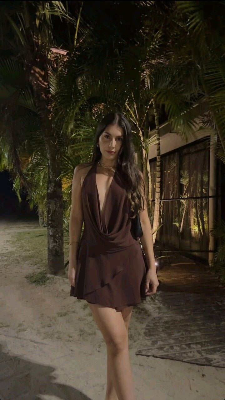 Brown Short Evening Dress Cocktail Dresses Short Party Dress    fg7819