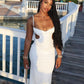 Sexy White Party Dress Long Evening Dress Prom Dresses    fg7805
