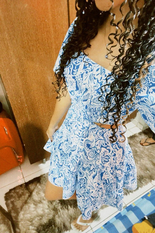 A Line Floral Print Homecoming Dress Short Evening Dress Cocktail Dresses Short Party Dress   fg7935