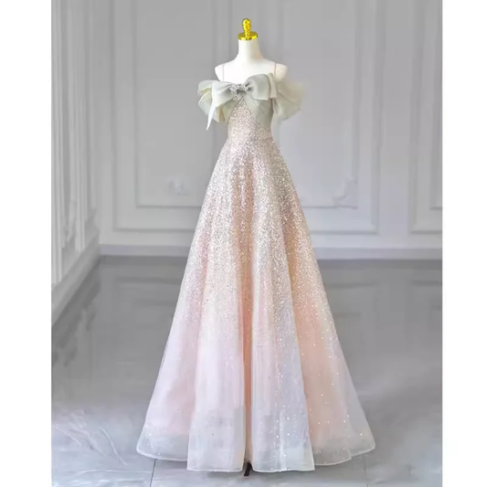 Buntes Meerjungfrau-Partykleid mit Pailletten und langen Abschlusskleidern fg8362