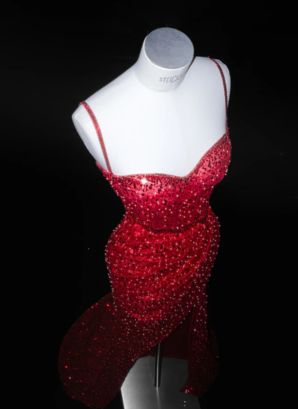 Buntes Meerjungfrau-Partykleid mit Pailletten und langen Abschlusskleidern fg8362