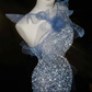Robe de soirée longue sirène colorée à paillettes, tenue de remise de diplôme fg8362