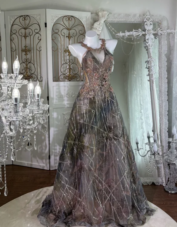 Buntes Meerjungfrau-Partykleid mit Pailletten und langen Abschlusskleidern fg8362