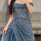 Robe de soirée longue sirène colorée à paillettes, tenue de remise de diplôme fg8362