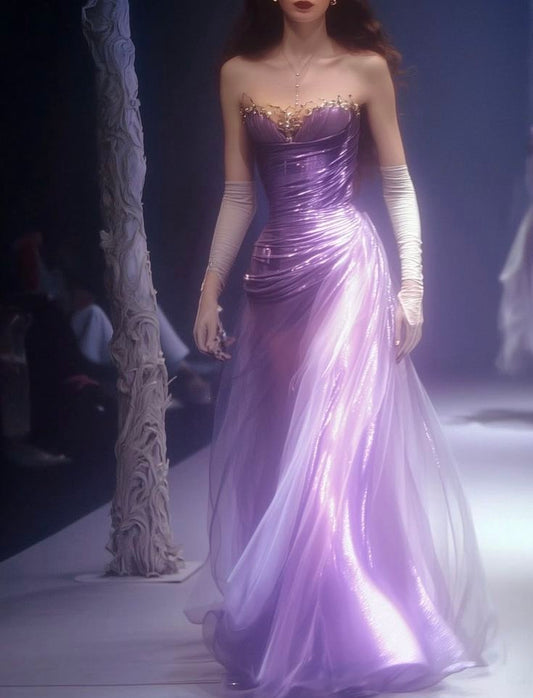 Sweetheart Purple Prom Dress Evening Dress 21st Birthday Outfit fg8478