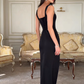 Robe de soirée longue noire style sirène sexy fg7763
