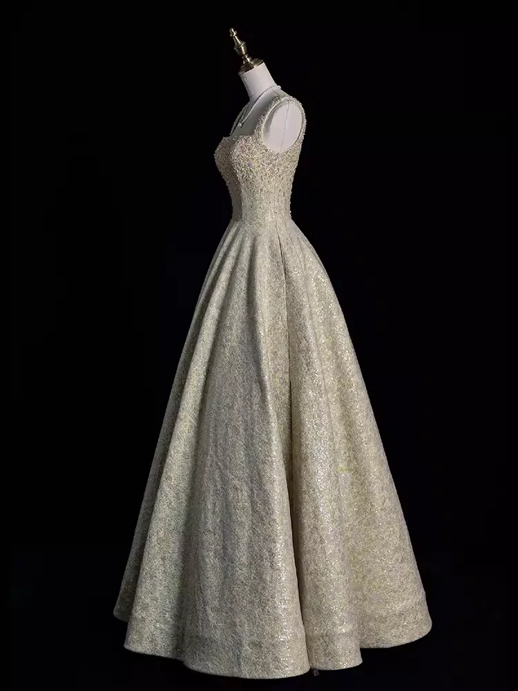 Robe de soirée longue sirène colorée à paillettes, tenue de remise de diplôme fg8362