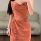 Buntes Meerjungfrau-Partykleid mit Pailletten und langen Abschlusskleidern fg8362