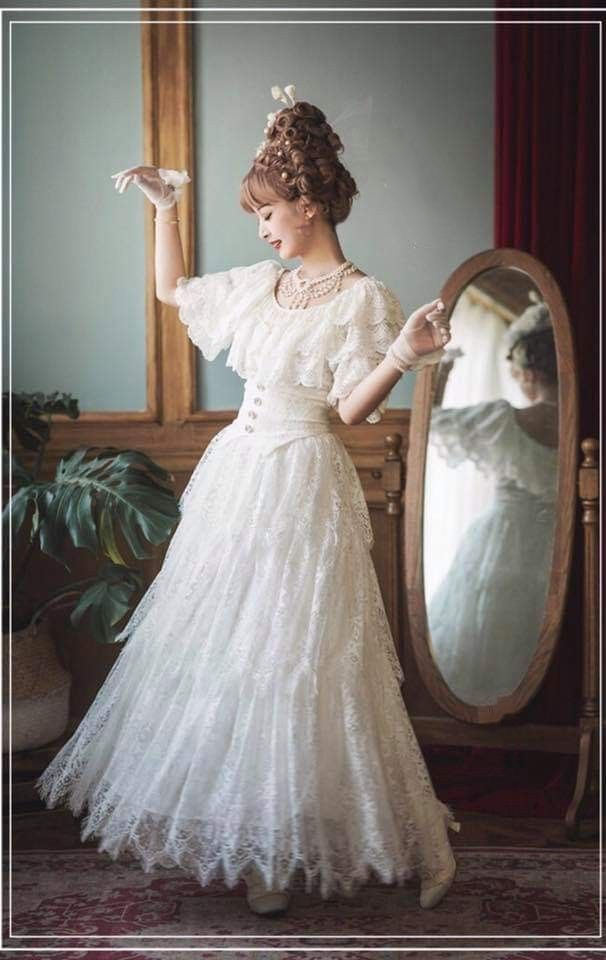A-Linie, schulterfreies Brautkleid, Spitze, Prinzessinnenkleid fg7295