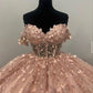 Unique Sleeveless Light Pink Ball Gown Prom Evening Formal Dress        fg4984