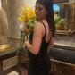Sexy Black Long Prom Dresses With Slit     fg5124