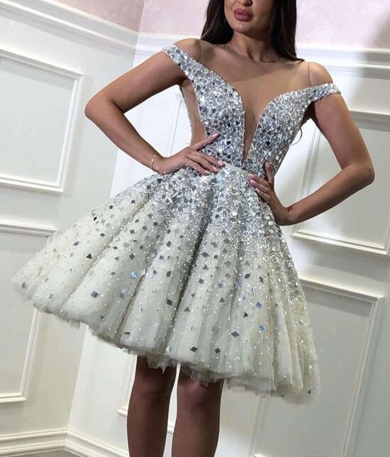 A-Line Tulle Party/Homecoming Dress Short Prom Dress   fg3665