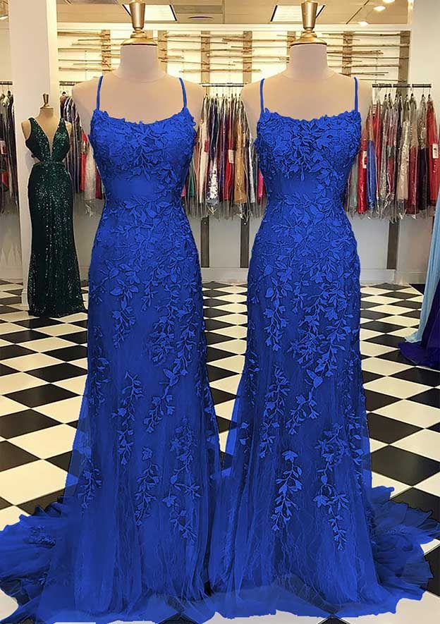 Custom Made Appliques Mermaid Lace Prom Dress       fg4260