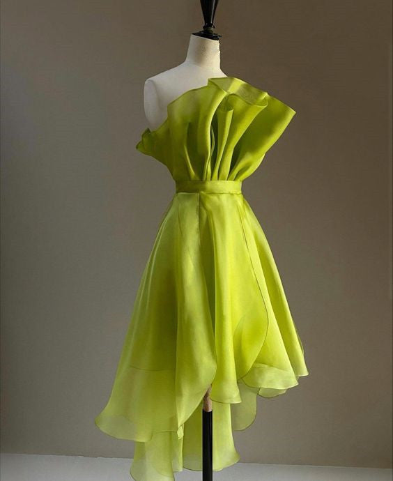 Beautiful Green Dress Short Party Gown Homecoming Dress    fg4095
