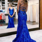 Sparkly Mermaid Backless Sequins Long Prom Dress Formal Occasion Dresses     fg3542