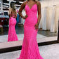 Sparkly Mermaid Backless Sequins Long Prom Dress Formal Occasion Dresses     fg3542