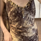 Buntes Meerjungfrau-Partykleid mit Pailletten und langen Abschlusskleidern fg8362