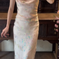 Buntes Meerjungfrau-Partykleid mit Pailletten und langen Abschlusskleidern fg8362
