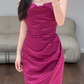 Fuchsia Prom Party Dress Birthday Dress Evening Dress  fg8623