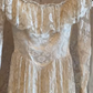 Modest Long Sleeves Wedding Dress White Lace Vintage Wedding Gown fg8662