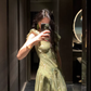 Robe de soirée longue sirène colorée à paillettes, tenue de remise de diplôme fg8362