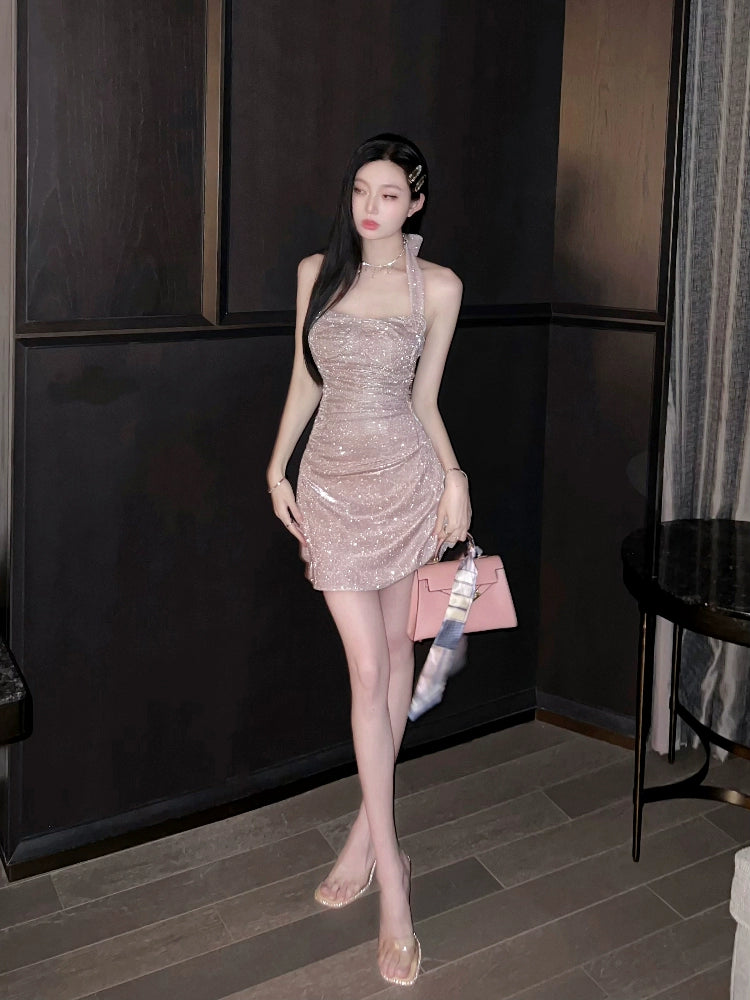 Sexy Halter Short Evening Dress Cocktail Dresses Short Birthday Party Dress   fg7887