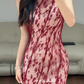 Burgundy Mermaid Prom Party Dress Sexy Evening Dress Birthday Outfit fg8684